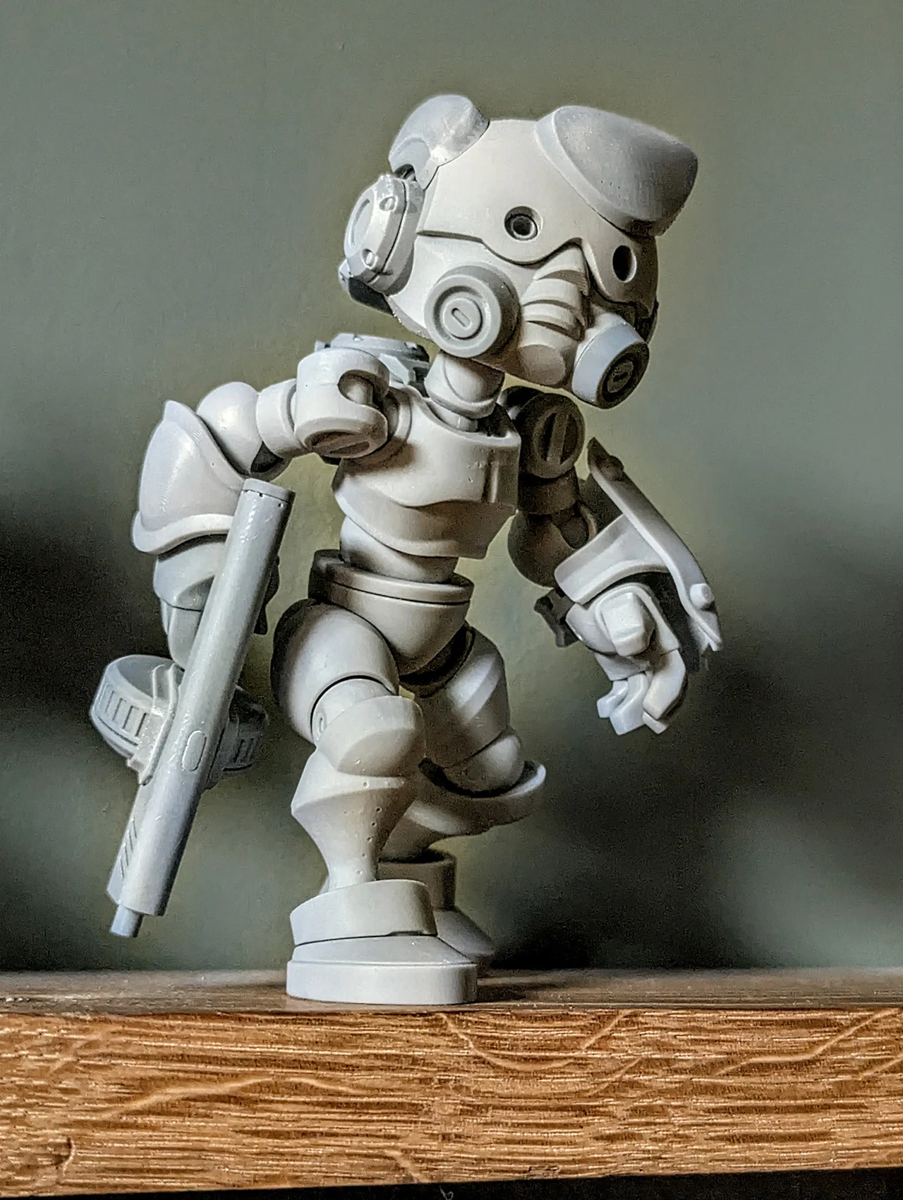 Unpainted resin print of Varkolak